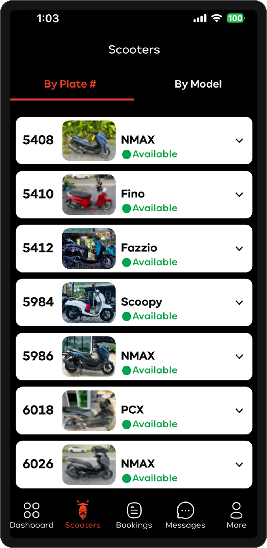 Manage Scooter Inventory